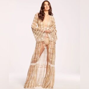 RAMY BROOK - Manu  Beach cover up dress
Color: DUNE/ IVORY 
NWT